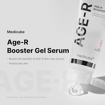 Medicube Age-R Booster Gel Serum for Skin Care Devices - Moisturizing and Nourishing Facial Serum with Plant Stem Cell Extract, Hyaluronic Acid, Collagen - Hypoallergenic
