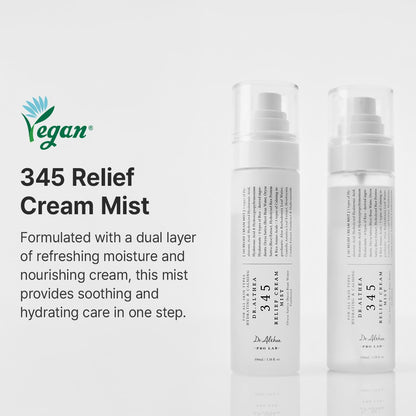 Dr.Althea 345 Relief Cream Mist | Hydrating Facial Mist with Rice Extract | Soothing Care for Sensitive Skin | Vegan Korean Skincare