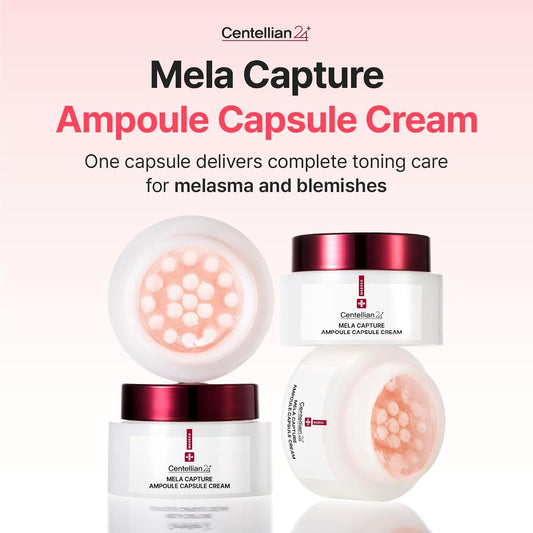 CENTELLIAN24 Madeca Mela Capture Ampoule Capsule Cream (Ampoule Cream)Anti-Aging Face Moisturizer with Peptides & Centella Asiatica, Hydrating