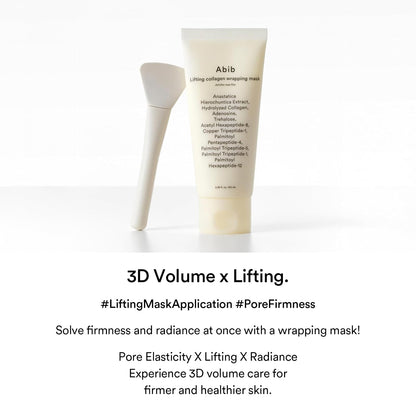 Abib Collagen Overnight Wrapping Mask Jericho Rose, Peel Off Face Mask for Glass Skin & Pore Tightening, Lifting & Firming Korean Skincare