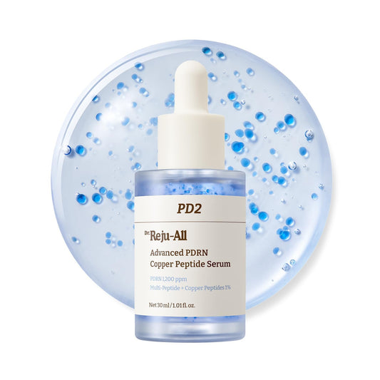 Dr.Reju-All Advanced PDRN Copper Peptide Serum – GHK-Cu with PDRN Serum for Face – Copper Peptides for Firming & Skin Elasticity – with Hyaluronic Acid & Hydrolyzed Collagen Peptides