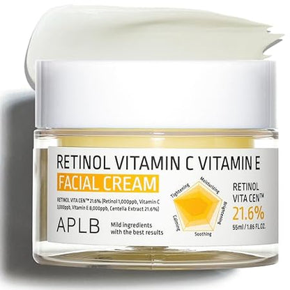 APLB Retinol Vitamin C Vitamin E Facial Cream - RETINOL VITA CEN™ 21.6%