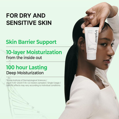 Zipiderm EGF Skin Barrier Intensive Cream, Face Moisturizer