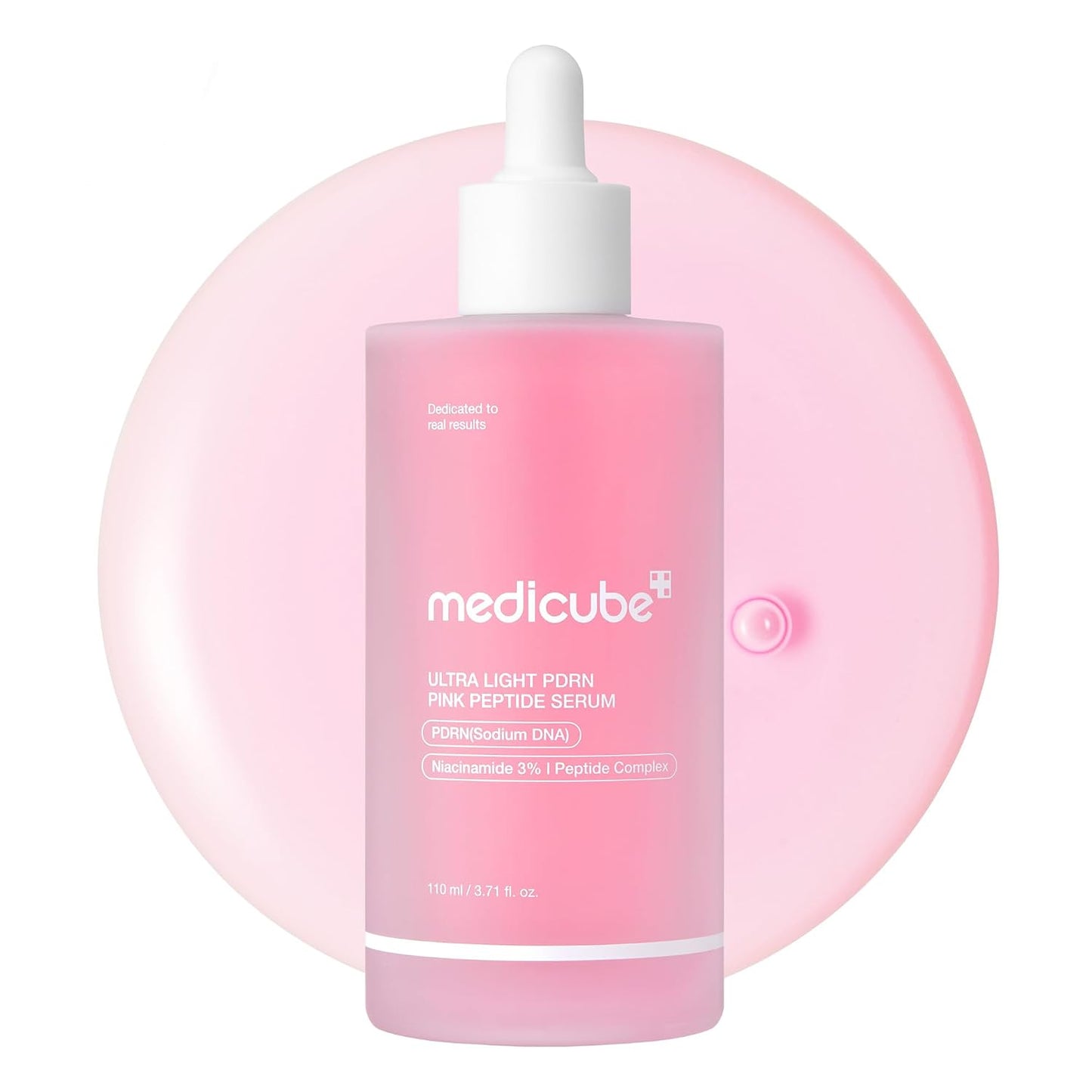 medicube PDRN Pink Peptide Serum with Salmon DNA | Ultra Light Hydrating Serum with Hyaluronic Acid | Fast-Absorbing Glow Care for Skin Clarity | Korean Skincare
