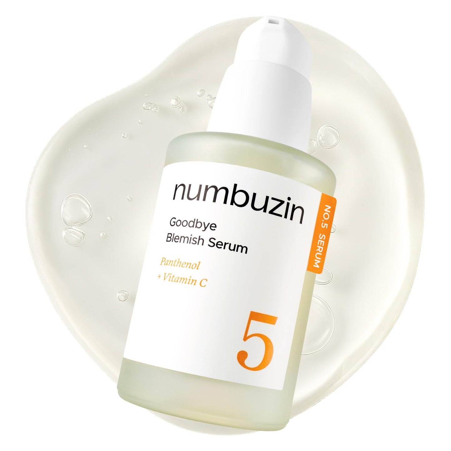 numbuzin No.5 Serum | Goodbye Blemish Serum | for Acne Scars with Vitamin C, Niacinamide, Antioxidant | Lightweight Gel, Korean Skincare for Face