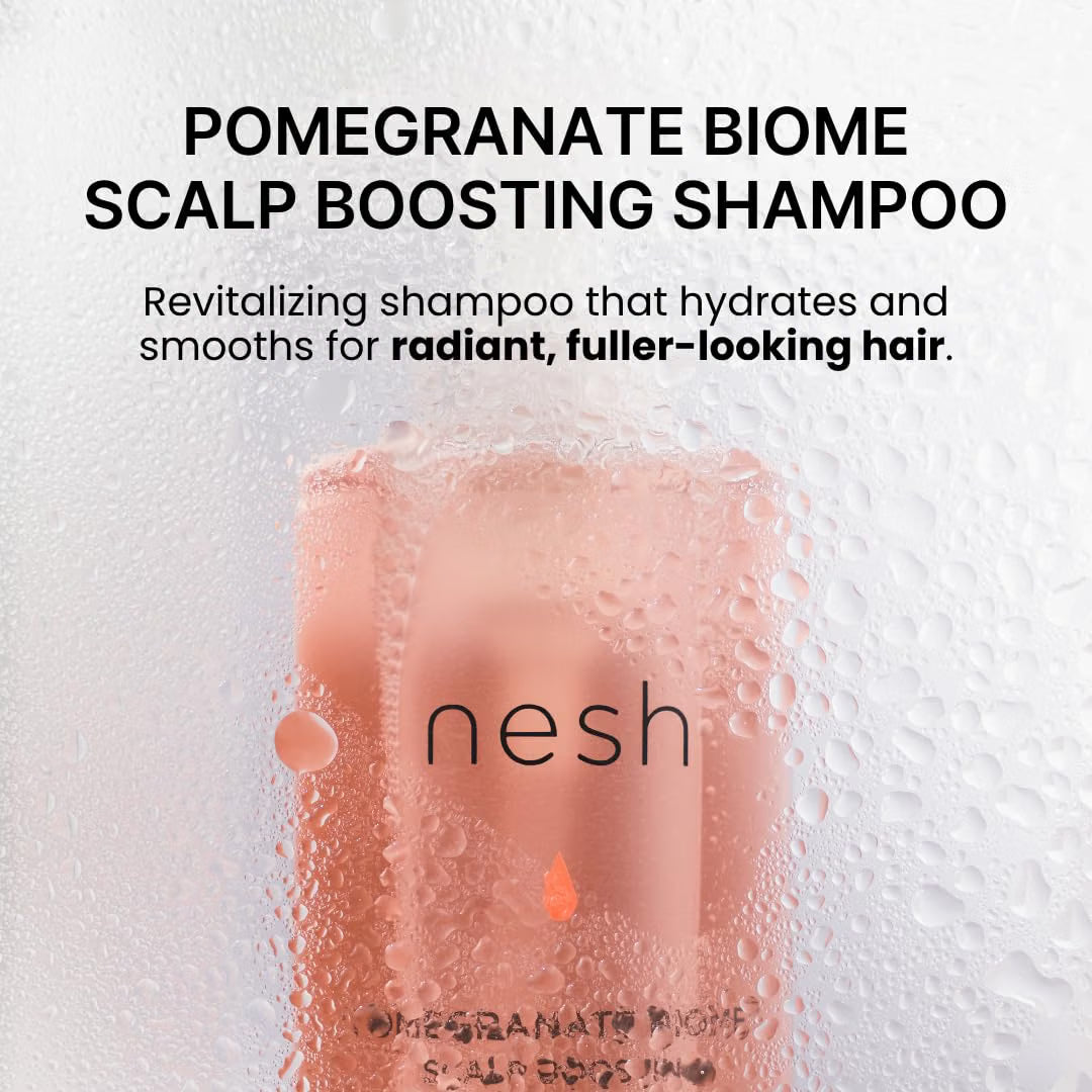 Nesh Pomegranate Biome Scalp Shampoo – Korean Hydrating Shampoo for Dry, Sensitive Scalp