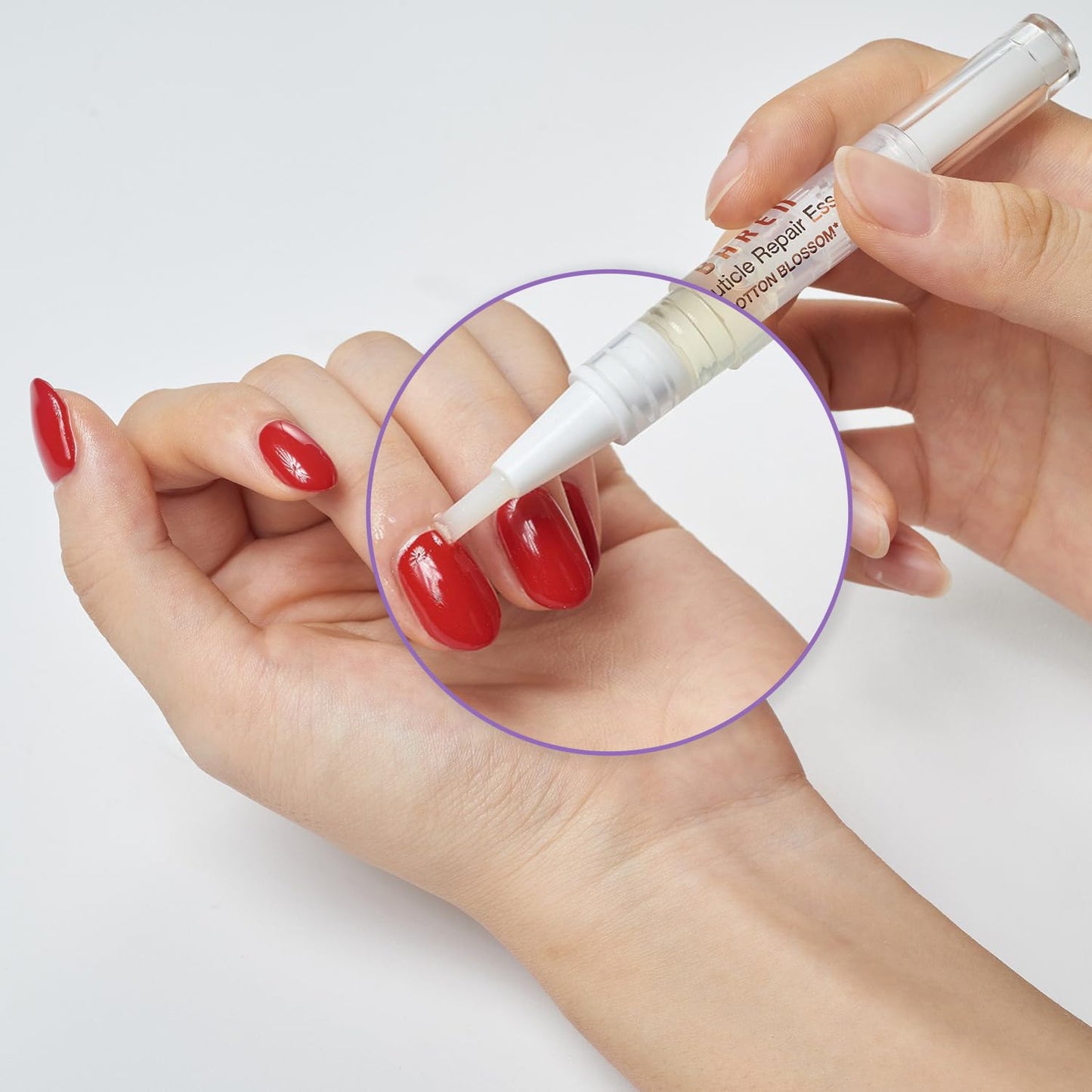 Baren Cuticle Oil Pen, Nourishing Nail Repair Oil with Jojoba & Vitamin E