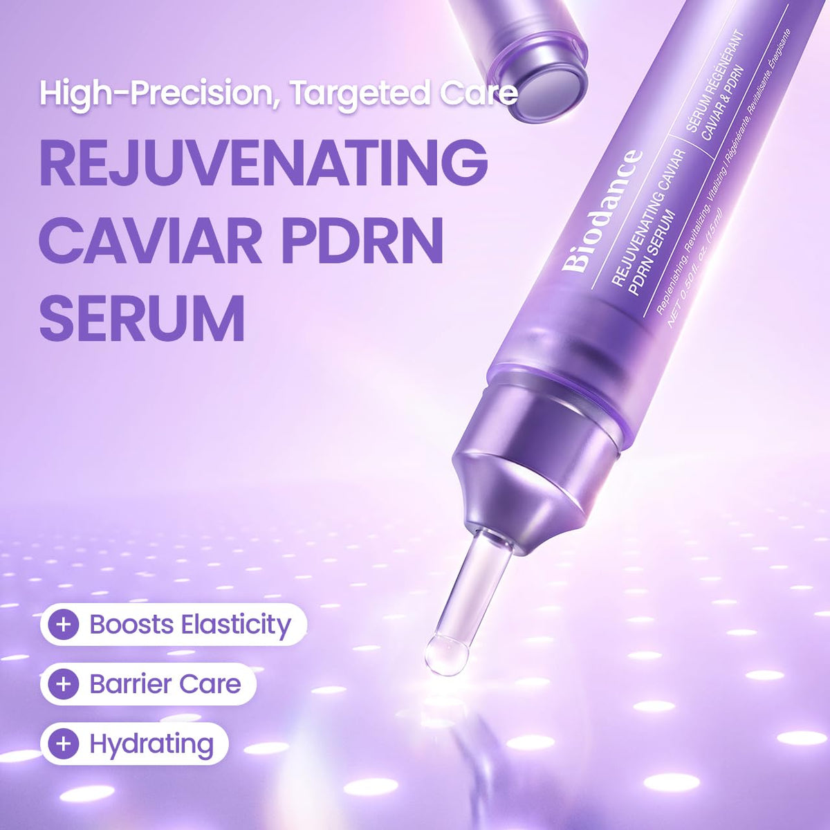 BIODANCE Caviar PDRN Serum, Hydrating, Nourishing Facial Serum with Salmon DNA PDRN, Caviar for Elasticity, Barrier Care, Travel Essentials & Self Care Gifts for Women, Korean Skin Care