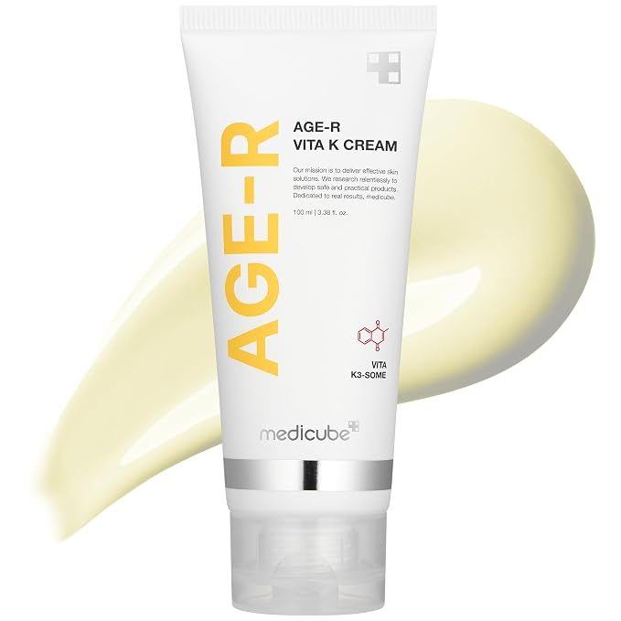 medicube Age-R VITA K Cream for Skin Care Devices - Elastisty Boost for Stretched Skin - Special Ingredients Targeting Redness - Hypoallergenic