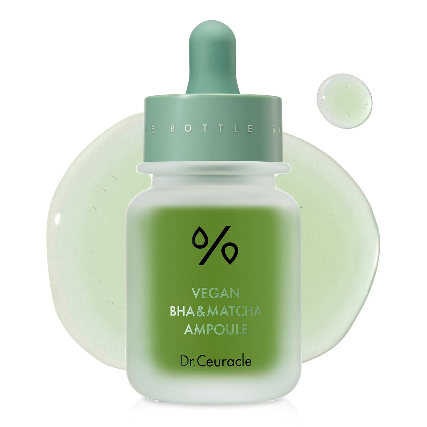 Dr.Ceuracle Vegan BHA & Matcha Ampoule - Gentle Exfoliating Facial Serum, Salicylic Acid for Pores and Sebum Treatment, Korean Skincare for Stocking Stuffers