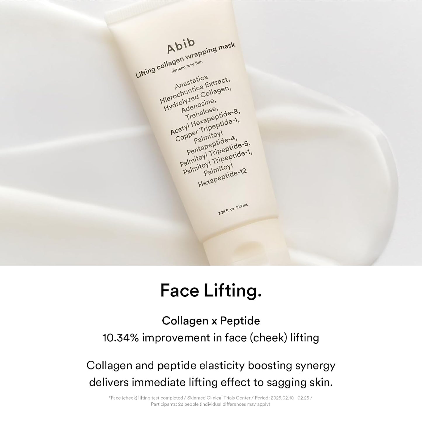 Abib Collagen Overnight Wrapping Mask Jericho Rose, Peel Off Face Mask for Glass Skin & Pore Tightening, Lifting & Firming Korean Skincare