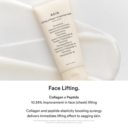 Abib Collagen Overnight Wrapping Mask Jericho Rose, Peel Off Face Mask for Glass Skin & Pore Tightening, Lifting & Firming Korean Skincare