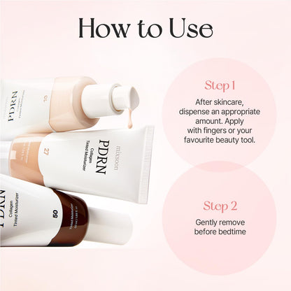 mixsoon PDRN Collagen Tinted Moisturizer Korean Glass Skin (No. 27 Aura) - Skincare-Infused Base with Rice PDRN & Peptides, 24H Vibrant Glow & Luminous Hydration, 10 Shades (Copy)