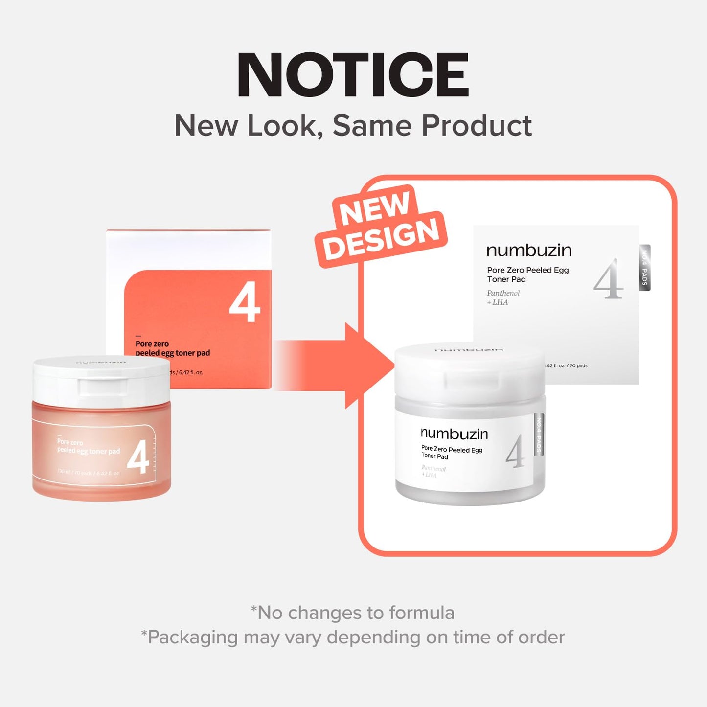 Numbuzin No.4 Toner Pads, Pore Zero Peeled Egg Toner Pad, Gentle Exfoliator, PHA, LHA, Makeup Skin Prep, Panthenol, Korean Skincare for Face