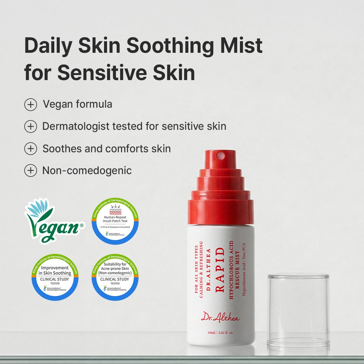 Dr.Althea Rapid Hypochlorous Acid Rescue Mist, Korean Skin Care