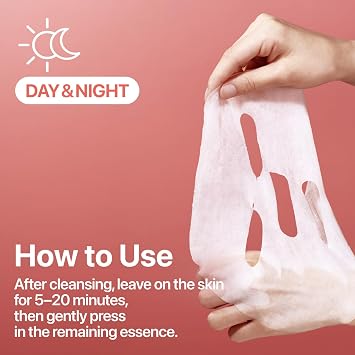 numbuzin No.3 Sheet Mask (1 Mask)| Tingle-Pore Softening Sheet Mask | Pore Minimizing, Skin Softening Face Mask with Bifidax | Hydrates, Smooths Rough, Bumpy Skin, Improves Glow