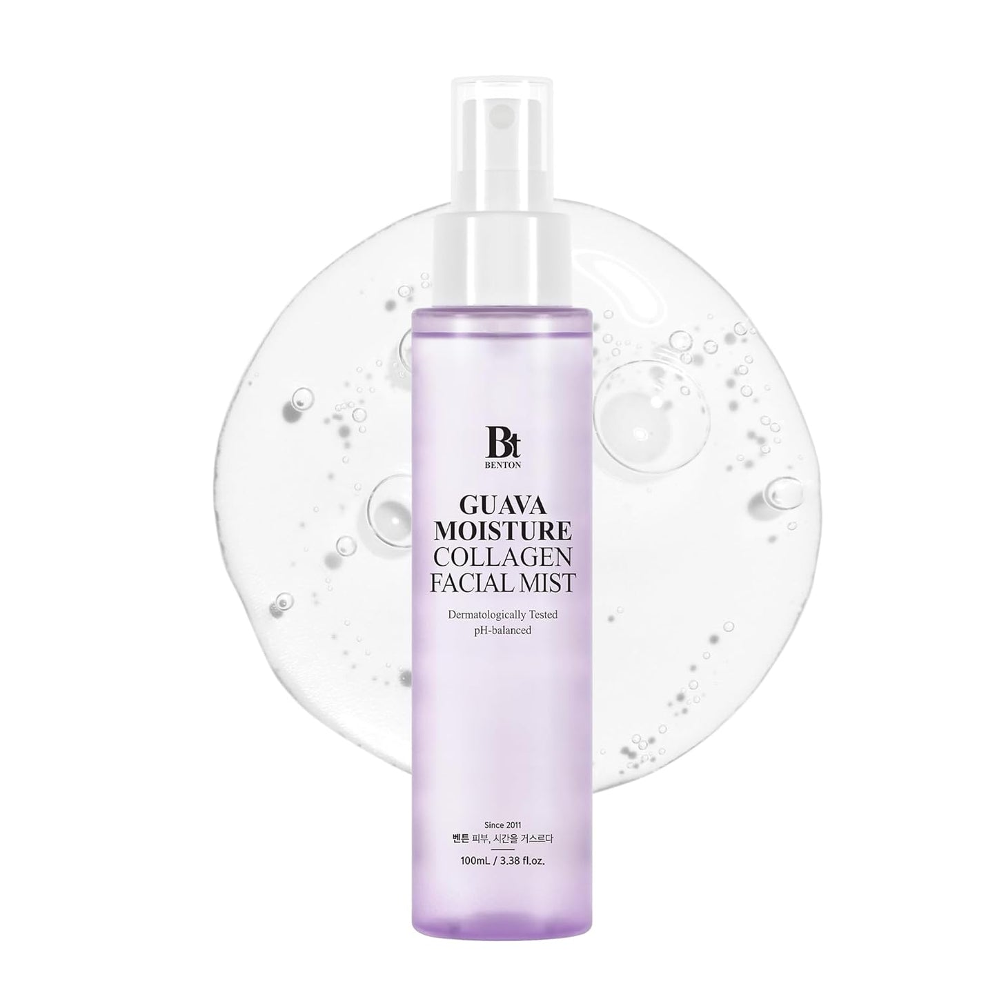 BENTON Guava Moisture Collagen Facial Mist – KOREAN SKIN CARE Fine Mist Spray with Jeju Guava, Low Molecular Collagen & Hyaluronic Acid – Hydrating & Firming
