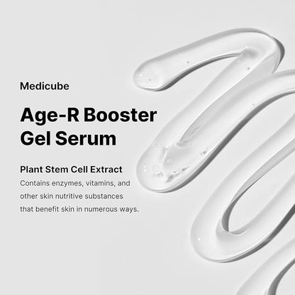 Medicube Age-R Booster Gel Serum for Skin Care Devices - Moisturizing and Nourishing Facial Serum with Plant Stem Cell Extract, Hyaluronic Acid, Collagen - Hypoallergenic