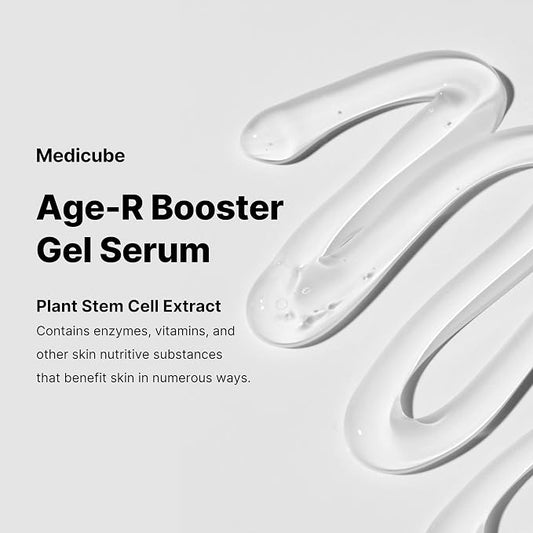 Medicube Age-R Booster Gel Serum for Skin Care Devices - Moisturizing and Nourishing Facial Serum with Plant Stem Cell Extract, Hyaluronic Acid, Collagen - Hypoallergenic