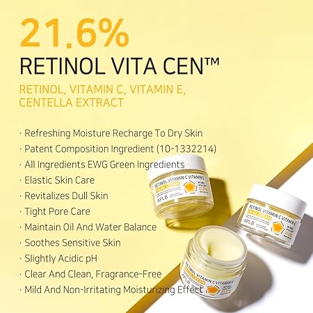 APLB Retinol Vitamin C Vitamin E Facial Cream - RETINOL VITA CEN™ 21.6%