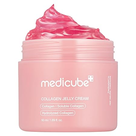 medicube Collagen Jelly Cream- Niacinamide & Freeze-Dried Hydrolyzed Collagen - Boosts skin's barrier hydration and gives 24h Glow & Lifted Look