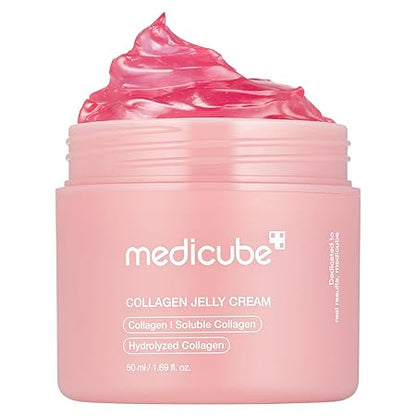 medicube Collagen Jelly Cream- Niacinamide & Freeze-Dried Hydrolyzed Collagen - Boosts skin's barrier hydration and gives 24h Glow & Lifted Look