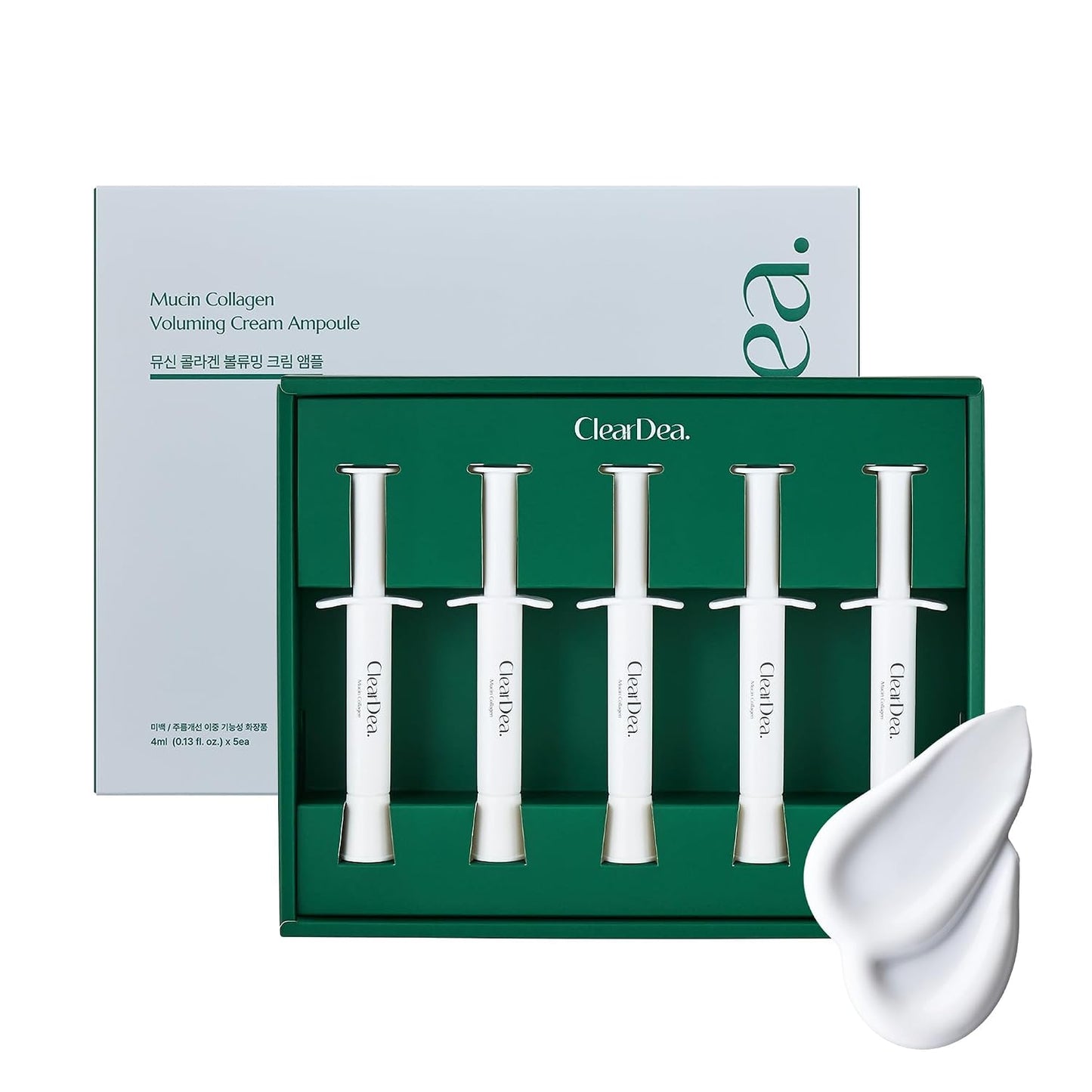 Mucin Collagen Voluming Ampoule Moisturizer Face Cream (Dual Collagen + Mucin Care) Deep Hydrating Facial Skin Care for Women, Glow Up Skincare Essentials