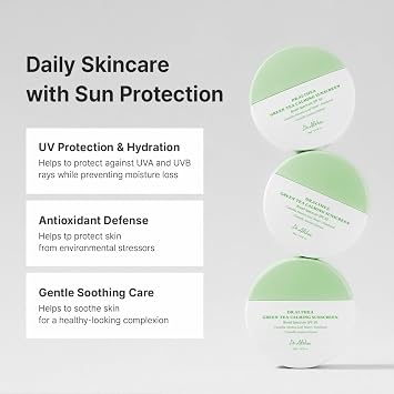 Dr.Althea Green Tea Calming Sunscreen SPF 50, Korean Skin Care, 1.69 Fl Oz No White Cast, Travel Size Vegan Face Sun Lotion & Serum, Beach & Vacation Essentials for Women, Dermatologically Tested Visit the Dr.Althea Store