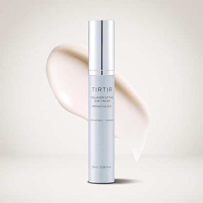 TIRTIR Collagen Lifting Eye Cream - Roller Applicator, Wrinkle Spot Treatment, Revitalizing Moisturizer,Tightening Under Eye For Wrinkles,Fine Lines, Under Eye Bags, Lift Treatment For Men & Women