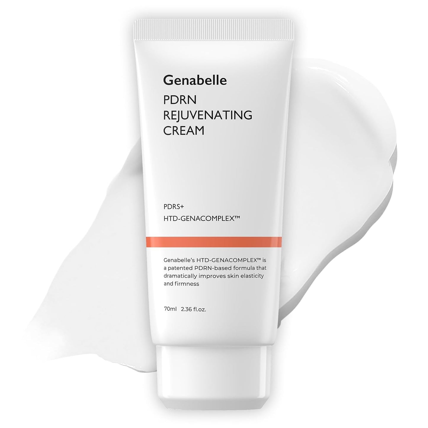 Genabelle PDRN Rejuvenating Cream - 1,000ppm PDRN Salmon DNA and Patented HTD-GENACOMPLEX for Skin Elasticity, Glass Skin - Ceramide and Tripeptide-1 Face Moisturizer