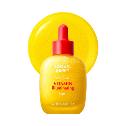 EQQUALBERRY Vitamin Illuminating Serum, Niacinamide 4% & TXA, Brightening Vitamin C Serum for Face Glow with Hyaluronic Acid, Dark Spot & Uneven Tone Care, Korean Skincare