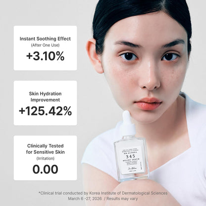 Dr.Althea 345 Relief Serum | Daily Hydrating Face Serum for Dry, Irritated Skin | Soothing Redness & Post-Acne Care, Non-comedogenic | Korean Vegan Skincare