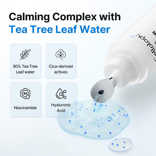 Blue Eraser Serum (REFILL-NOT LED LIGHT), Tea Tree Calming Serum for Oily Skin & Sensitive Skin, Korean Skincare