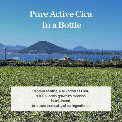 Mixsoon Soondy Centella Asiatica Essence-Soothing and Calming for Face, Jeju Island Cica Extracts and Hydrating Formula for Balanced Skin
