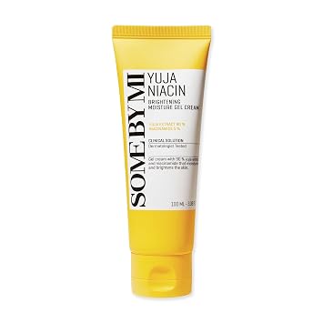 SOME BY MI Yuja Niacin Brightening Moisture Gel Cream - 3.38Oz, 100ml - Made from 10 Vitamin for Dull-Looking Skin - Mild Moisturizer for Skin Calming, Melasma and Blemish Care