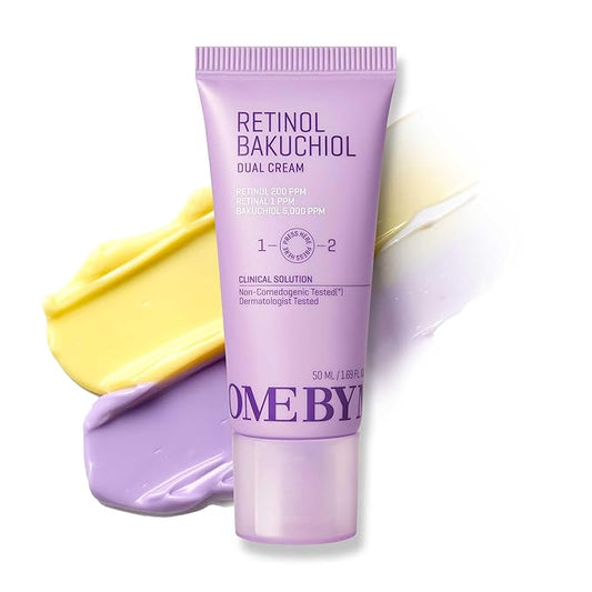 SOME BY MI Retinol Bakuchiol Dual Cream – 1.69oz, 50ml – Korean Collagen & Retinol Face Moisturizer for Glass Skin – Barrier & Soothing Care with Niacinamide, Panthenol & Vitamin E
