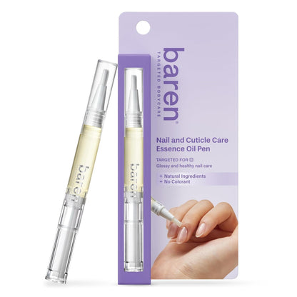 Baren Cuticle Oil Pen, Nourishing Nail Repair Oil with Jojoba & Vitamin E