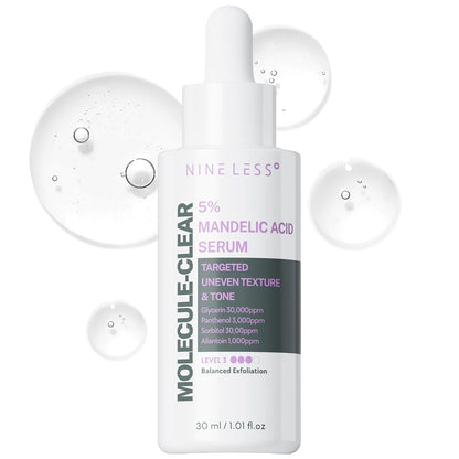 NINELESS Molecule-Clear 5% Mandelic Acid Serum, AHA Exfoliating