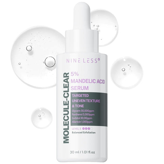 NINELESS Molecule-Clear 5% Mandelic Acid Serum, AHA Exfoliating
