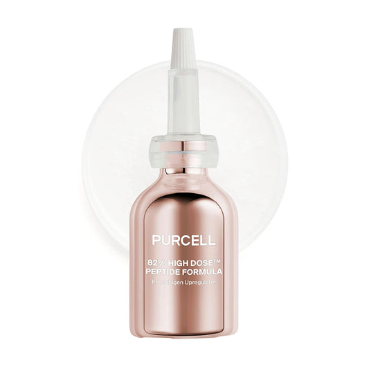 PURCELL 82% High Dose Peptide Essence Serum - Multicollagen, Peptide for Firmer and Youthful Skin, Light and Gentle Formula, Anti-Aging