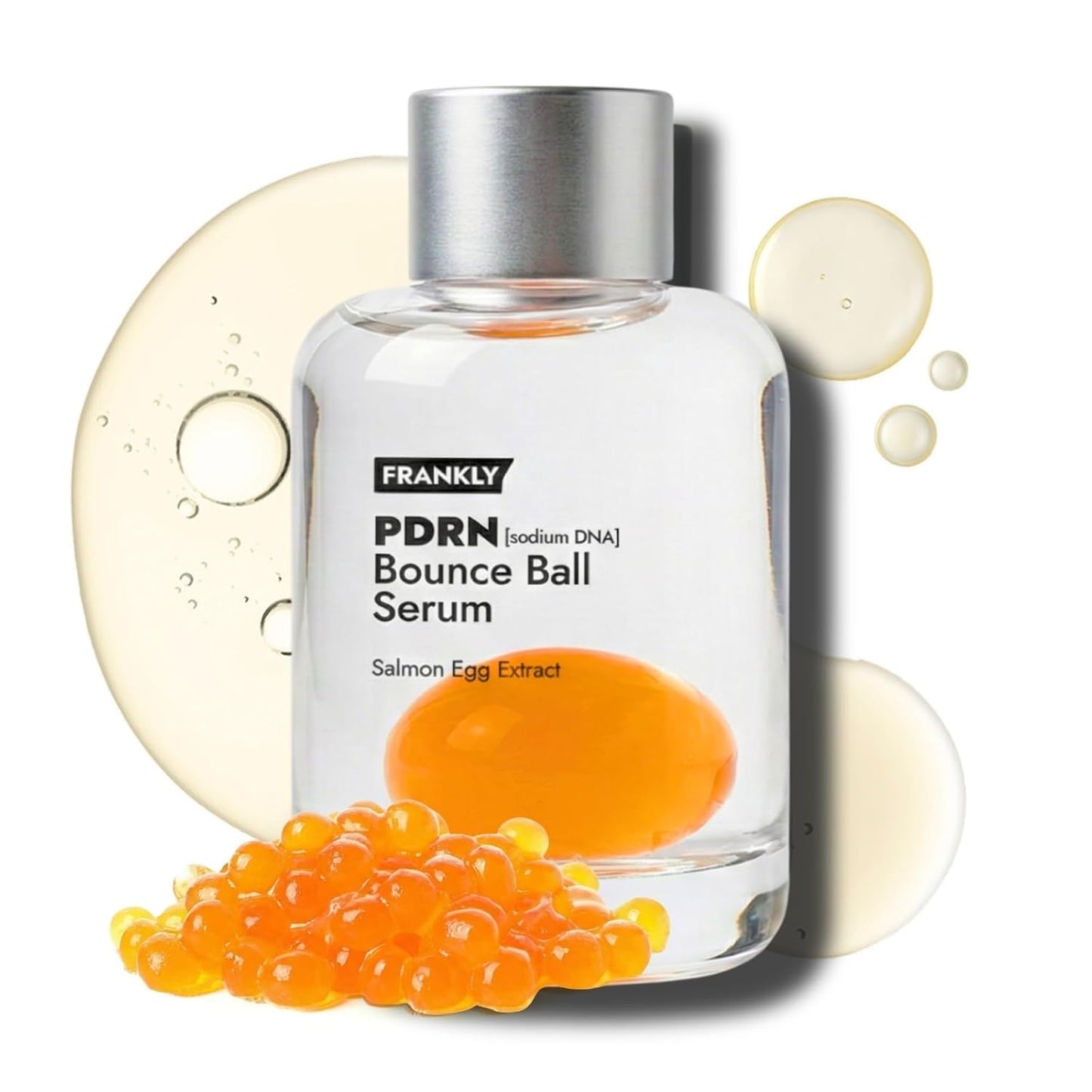 FRANKLY Salmon PDRN Bounce Ball Serum – 99% Pure Salmon DNA PDRN for Post Microneedling Recovery, Redness & Damaged Skin Repair | Glass Skin Korean Skincare | Lightweight, Non Sticky