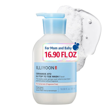 Illiyoon Ceramide Ato 6.0 Top to Toe Wash - Mild Cleanser for Baby body