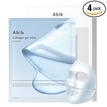 Abib Vegan Collagen Gel Mask Sedum Jelly (1 Mask Sedum) I Korean Vegan Collagen, Cooling Hydrating Hyaluronic Acid Hydrogel Face Mask Skin Care