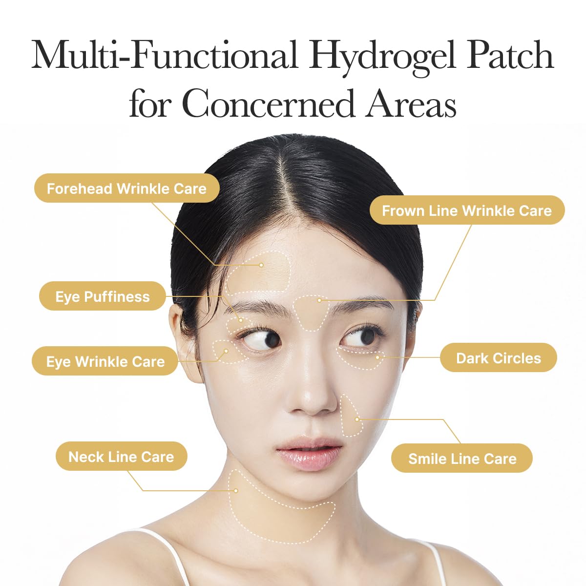 ARENCIA Retinal Boosting Eye Patch, Hydrogel Under Eye Mask with Peptides for Dark Circles, Puffiness, Fine Lines, 60 Patches