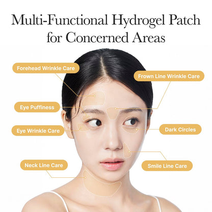 ARENCIA Retinal Boosting Eye Patch, Hydrogel Under Eye Mask with Peptides for Dark Circles, Puffiness, Fine Lines, 60 Patches