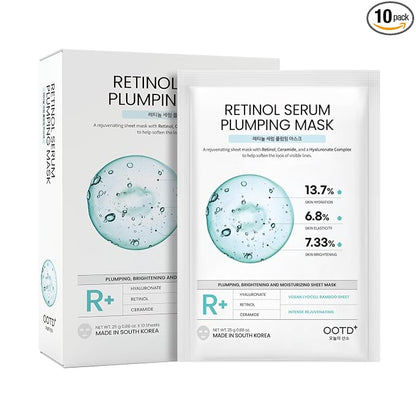 #OOTD Rejuvenating Retinol Wrinkle Sheet (1 Mask)| Korean Skincare | Retinol sheet (1 mask) with Ceramide & Hyaluronate; smoothes fine lines, fortifies barrier & deeply plumps skin