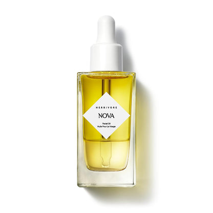 HERBIVORE Nova Bi-Phase Facial Oil, Hydrating, Boosts Radiance Bi-phase face oil with fermented niacinamide, turmeric & squalane. Hydrates, boosts glow and helps even tone