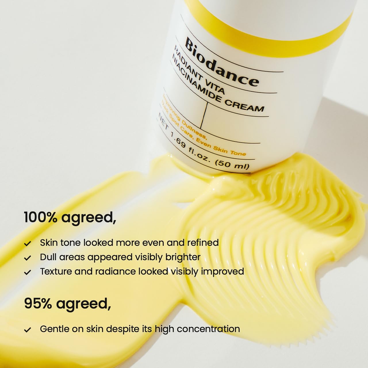 BIODANCE Radiant Vita Niacinamide Cream, Brightening, Dark Spot Correcting, Hydrating Facial Moisturizer with Vitamin C, B12, Korean Skin Care, Self Care Gifts for Women