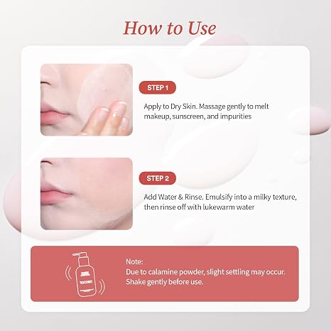 TOCOBO Calamine Pore Control Cleansing Oil 200ml / 6.76 fl oz | Blackheads, Make-up Cleansing, Pore Care, Deep Cleansing