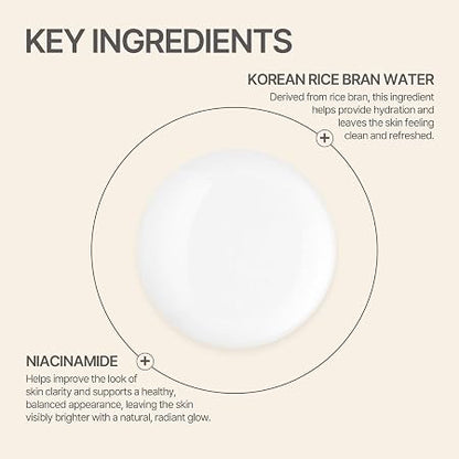9wishes Rice 72 Serum – Korean Rice Bran Water 72% Face Serum with Niacinamide – Non-Sticky, Lightweight Hydration – Brightening Glow Boost for Dull Skin